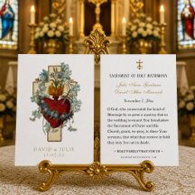 Elegante, katholische Hochzeitskarte