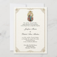 Elegante katholische Jungfrau Mary Jesus Wedding