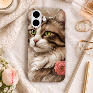 Elegante Katze iPhone 16 Hülle