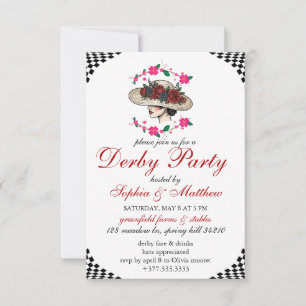Elegante Kentucky-derby-Pferderennen-Einladung Einladung