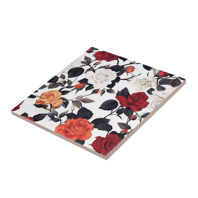 Elegante Keramik Fliesen für die Rose (Seite)