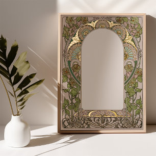 Elegante Ketubah-Handschrift im Jugendstil Foliendrucke