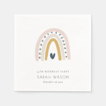 ELEGANTE KINDER BLAUE BLUSH RAINBOW HERZ GEBURTSTA