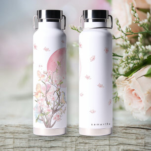 Elegante Kirschblüten-Brautparty Trinkflasche