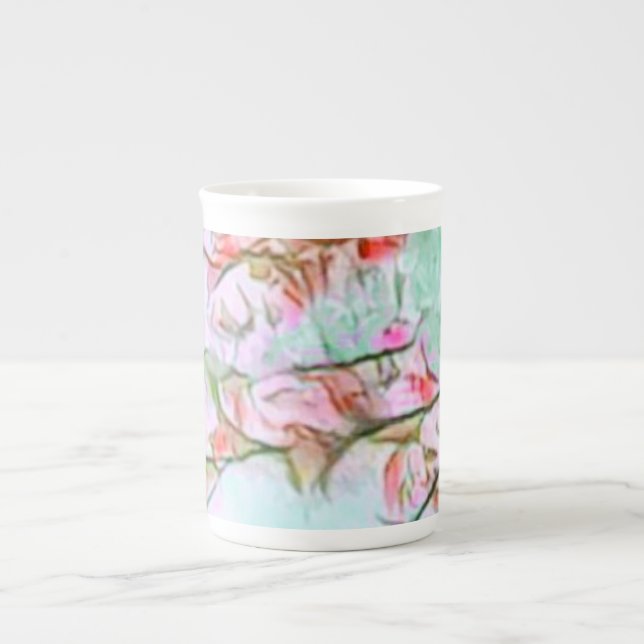 Elegante Kirschblüten - China des Knochens Tasse (Vorderseite)