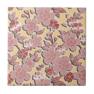 Elegante Kirschblüten Fliese