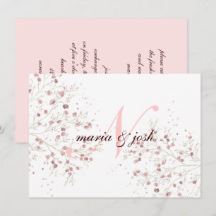 Elegante Kirschblüten-Hochzeitseinladung Einladung