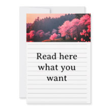 Elegante Kirschblüten-Hochzeitseinladung - Romanti