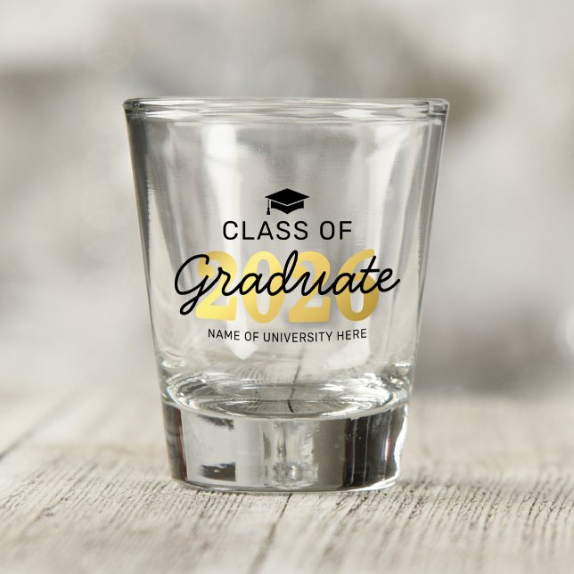 Elegante Klasse 2025 Abschluss Geschenkglas Schnapsglas (Von Creator hochgeladen)