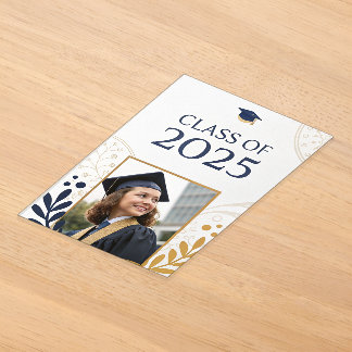 Elegante Klasse 2025 Design Acryleinladungen