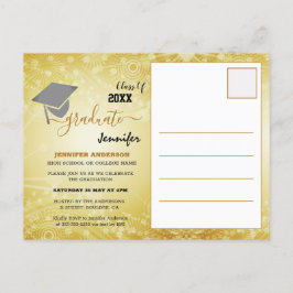 Elegante Klasse 20XX, Foto, Topper-Abschluss Ankündigungspostkarte