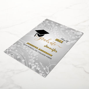 Elegante Klasse 20XX, Foto, Topper-Abschluss Folieneinladung