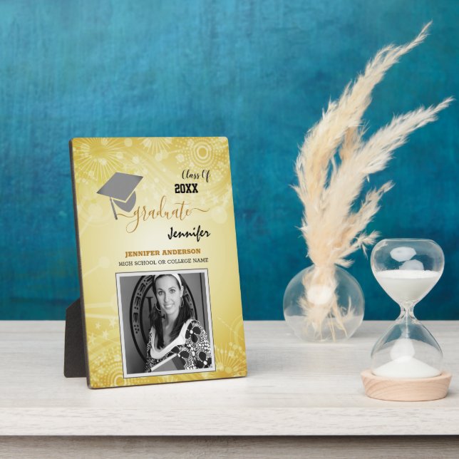 Elegante Klasse 20XX, Foto, Topper-Abschluss Fotoplatte (Seite)