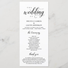 Elegante Klasse, Black Script, Hochzeitsfeier Pro Programm