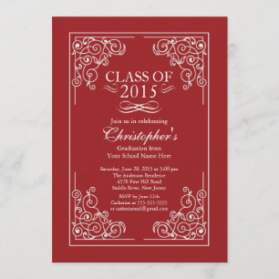 Elegante Klasse der Einladung zur Graduation Party