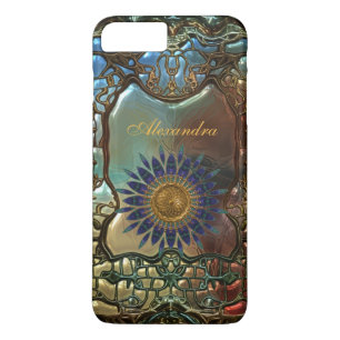 Elegante klassige Gold-Metall-Art Nouveau Case-Mate iPhone Hülle