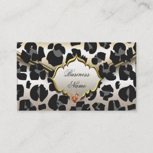 Elegante klassige Tier-Karamell-Creme-Beige-Gold Visitenkarte