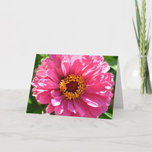 Elegante klassische Blume mit rosa Blumen Karte