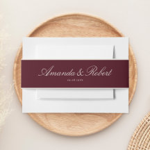 Elegante klassische burgunderrote Hochzeit