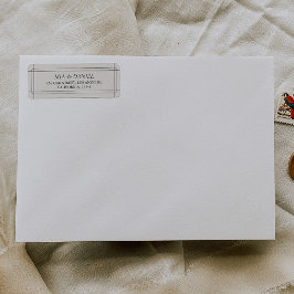 Elegante klassische Chic Light Gray Rücksendeadres