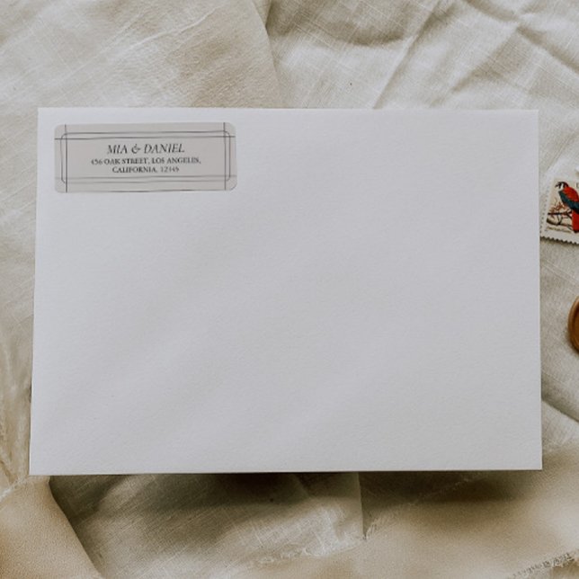 Elegante klassische Chic Light Gray Rücksendeadres (Von Creator hochgeladen)