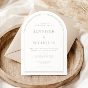 Elegante klassische feierliche Hochzeit Einladung