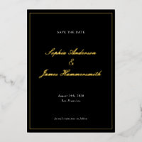 Elegante klassische formelle schwarze Rahmen-Schri