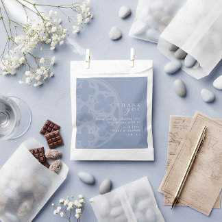 Elegante klassische gotische Kathedrale Dusty Blue Geschenktütchen