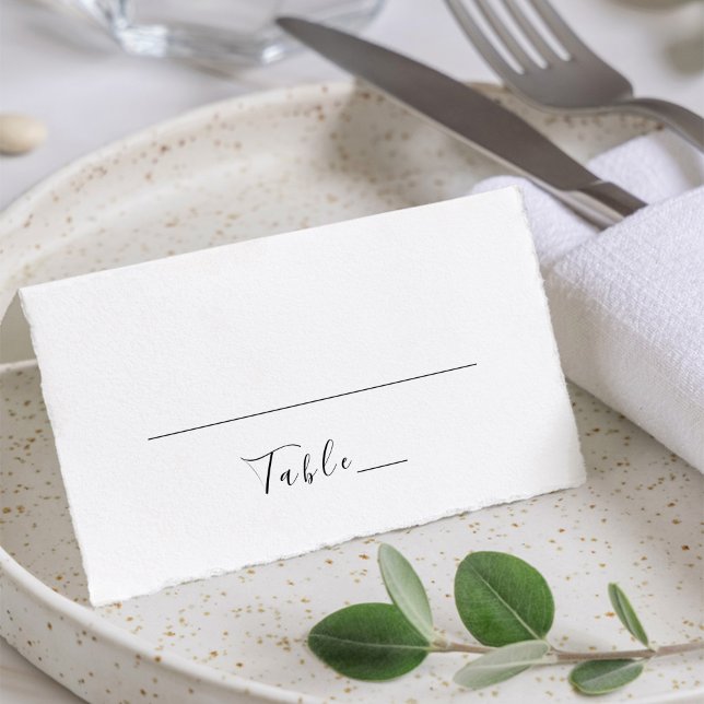 Elegante klassische Hochzeit Platzkarte (Von Creator hochgeladen)