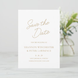 Elegante klassische Hochzeit Save The Date