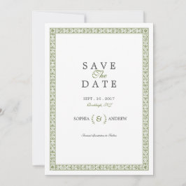 Elegante klassische Hochzeit Save the Date