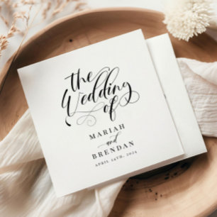 Elegante klassische Hochzeit Serviette