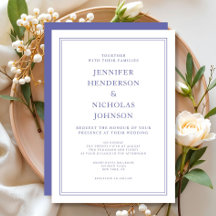 Elegante klassische Lila- und White-Wedding