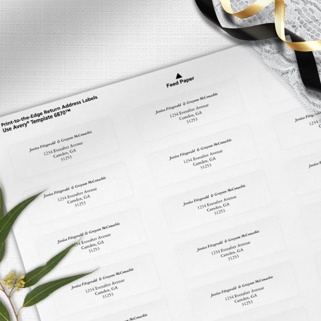 Elegante klassische Schwarz-Weiß-Hochzeitadresse (Von Creator hochgeladen)