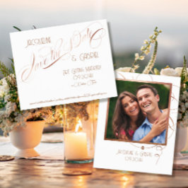 Elegante Klassische Skriptkalligrafie Save the Dat