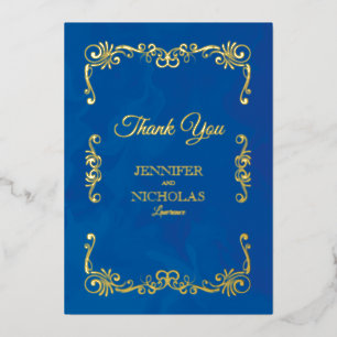 Elegante klassische Vintage feierliche Hochzeit Folieneinladung