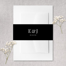 Elegante klassische Vintage-Typografie Schwarze Ho Einladungsbanderole