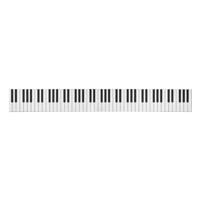 Elegante Klaviertastatur Musikalische Besetzung Ripsband (Vorderseite)