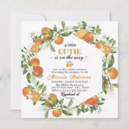 Elegante kleine Süsse Citrus Orange WasserEinladun Einladung