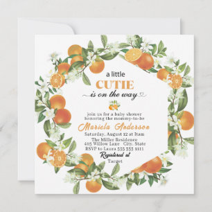 Elegante kleine Süsse Citrus Orange WasserEinladun Einladung