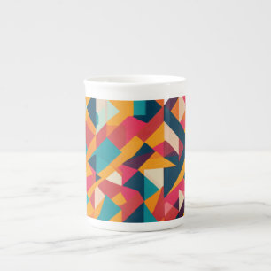 Elegante Knochen-China-Tasse mit Minimalistisch ge Prozellantasse