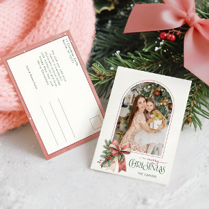Elegante Kokettenbogen Frohe Weihnachten Bogen Fot