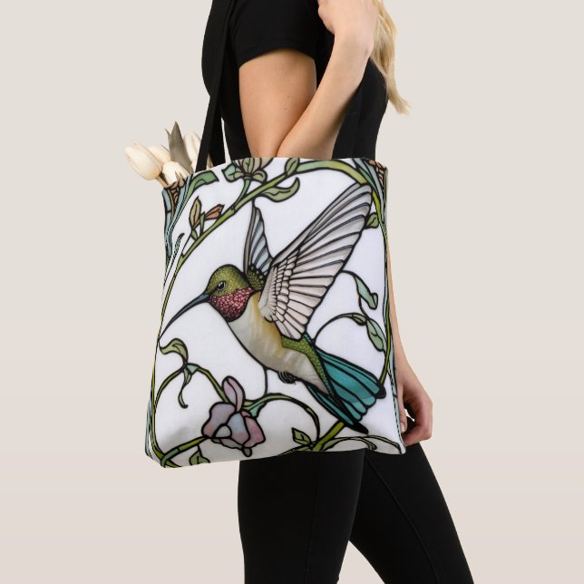 Elegante Kolibri-Kunst botanisch boho chic (Von Nahem)