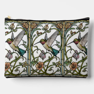 Elegante Kolibri-Kunstwerke botanisch boho chic Zubehörtasche