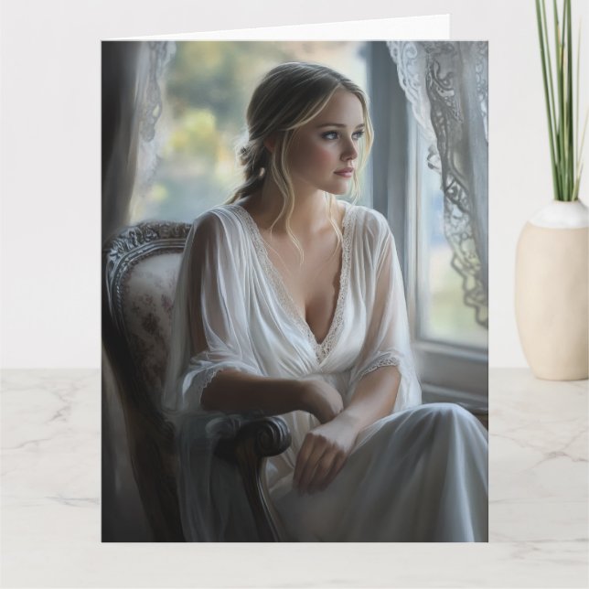 Elegante Kombination: Aquarellkarte Karte (Vorderseite)