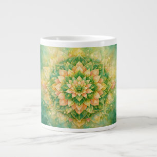Elegante, komplizierte florale Mandala-Kunst Jumbo-Tasse