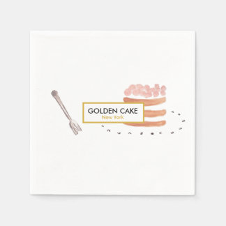 Elegante Konditorei/Bäckerei/Café Napkins Serviette