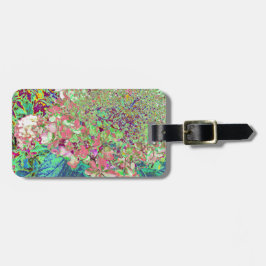 Elegante Korallen und Chartreuse Limelight Hydrang Gepäckanhänger