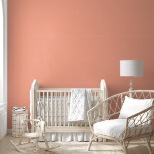 Elegante Korallenfarbe Orange Solid Color Tapete