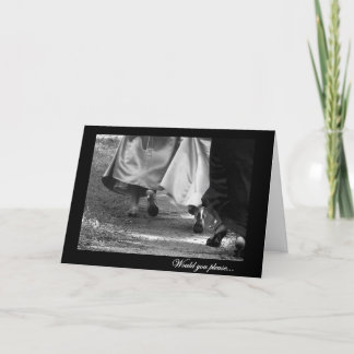 Elegante Kostüme General Bridesmaid Request Card Einladung
